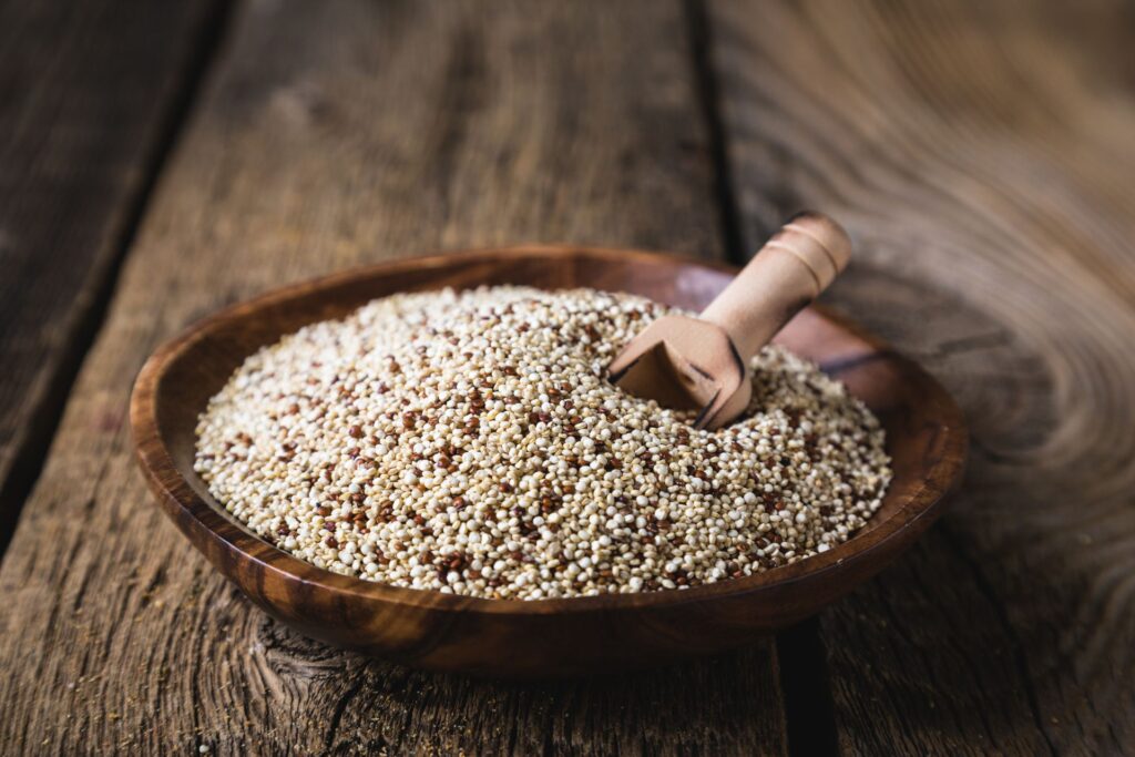 Whole grains gluten free quinoa seeds